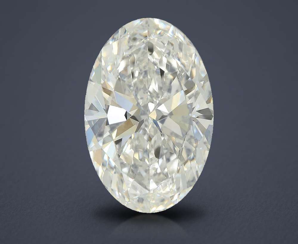 6.93 Carat Oval Lab Diamond