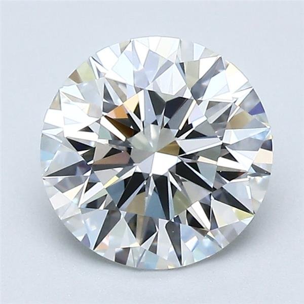 1.63ct F VVS1 Rare Carat Ideal Cut Round Diamond