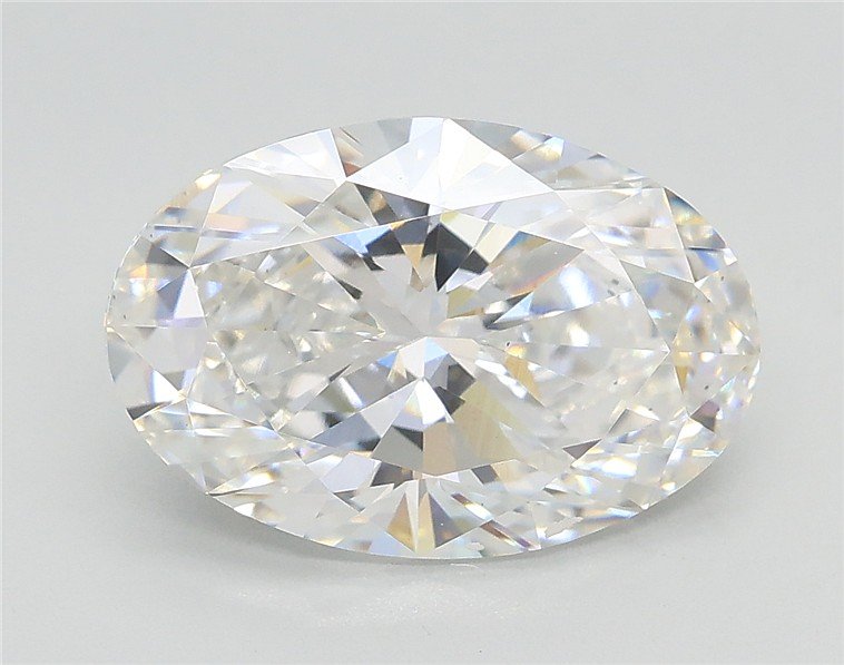 3.04ct E VS2 Rare Carat Ideal Cut Oval Lab Grown Diamond