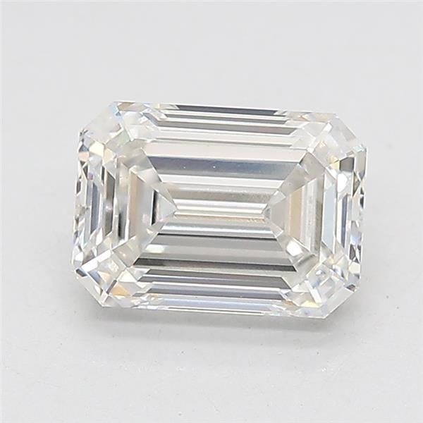 1.53ct G VVS2 Rare Carat Ideal Cut Emerald Lab Grown Diamond