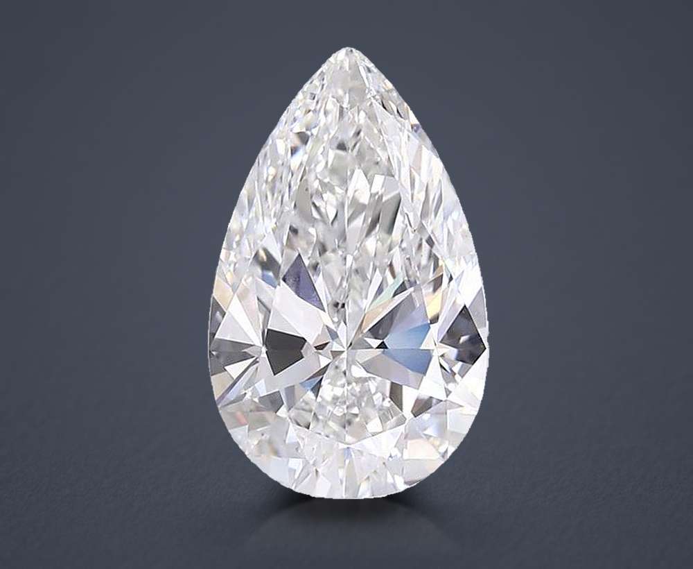 7.07 Carat Pear Lab Diamond