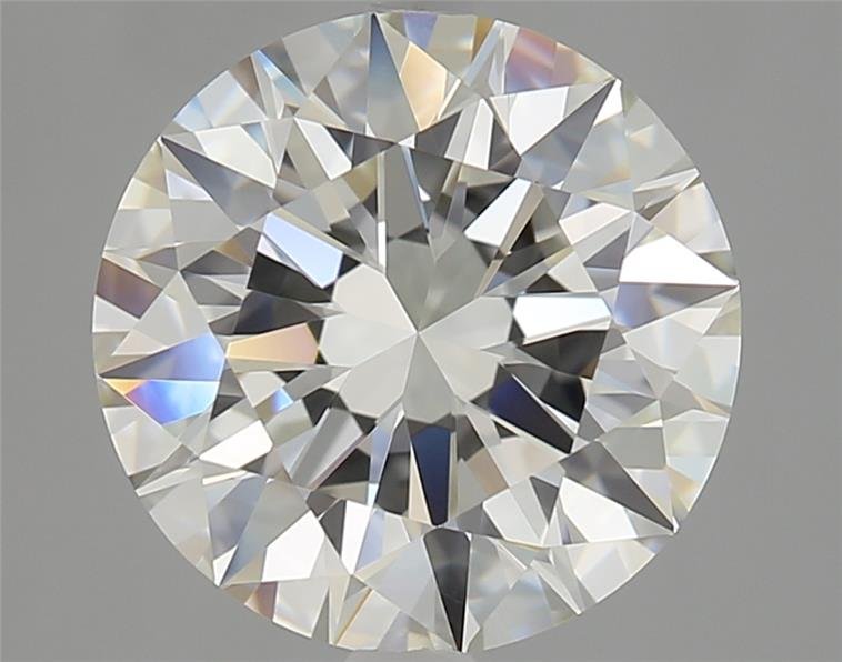 3.06ct J IF Rare Carat Ideal Cut Round Diamond