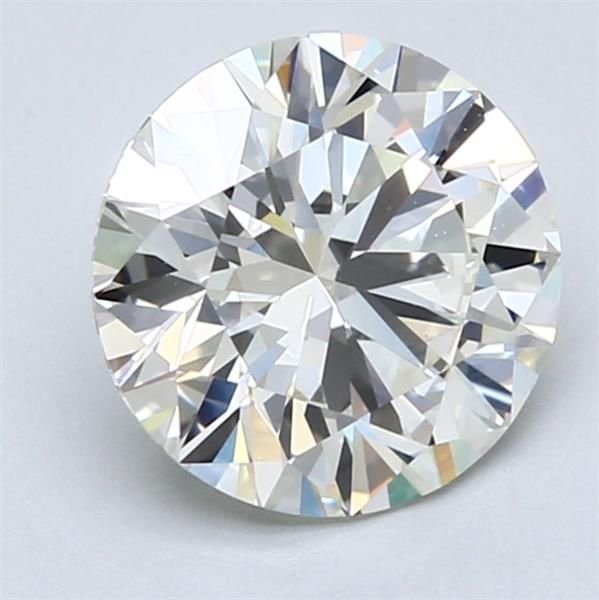 2.16ct K VS2 Rare Carat Ideal Cut Round Diamond