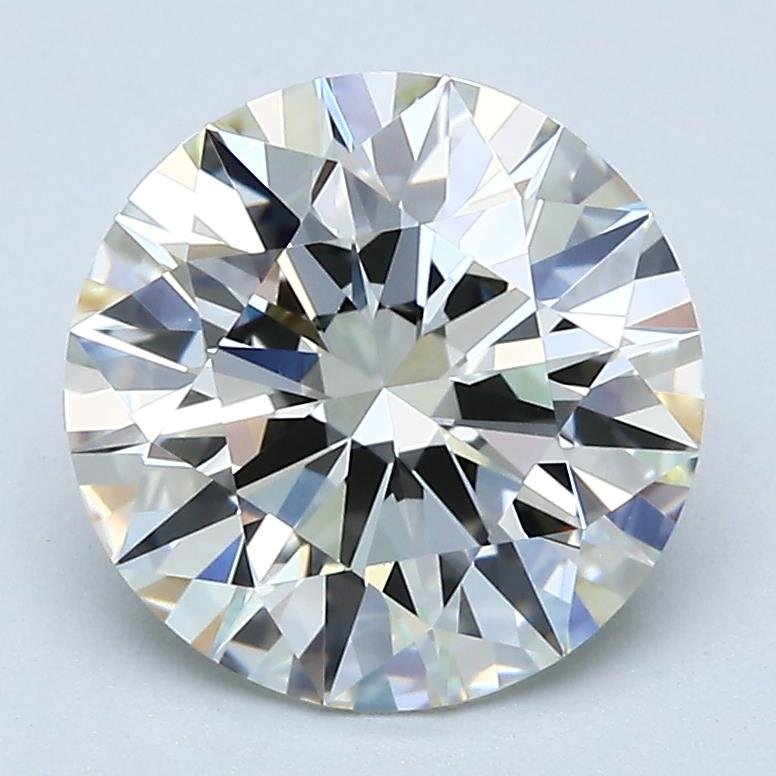 2.68ct K VVS1 Rare Carat Ideal Cut Round Diamond