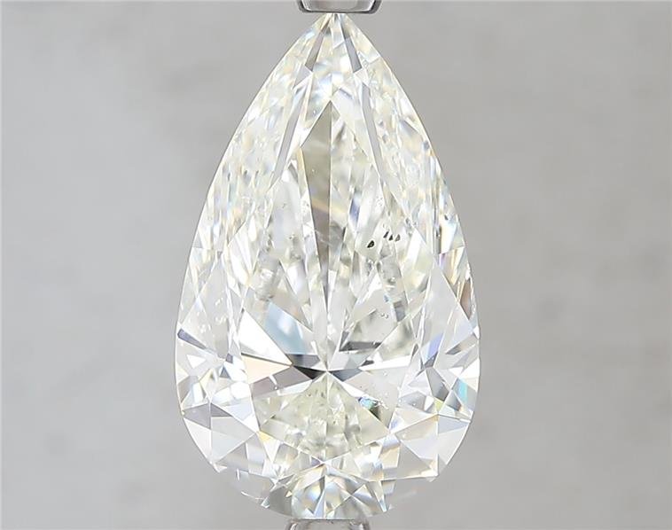 3.02ct J SI2 Rare Carat Ideal Cut Pear Diamond