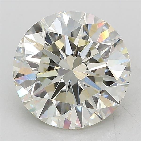 3.02ct J VS2 Excellent Cut Round Lab Grown Diamond