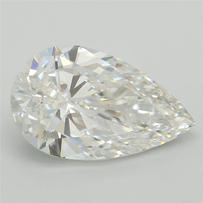 3.04ct E VS2 Rare Carat Ideal Cut Pear Lab Grown Diamond