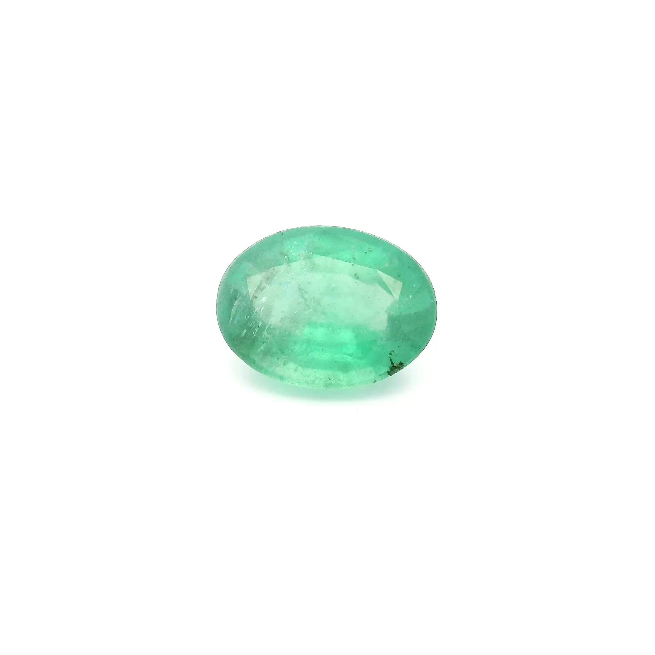 1.24 Carat Green Oval Emerald