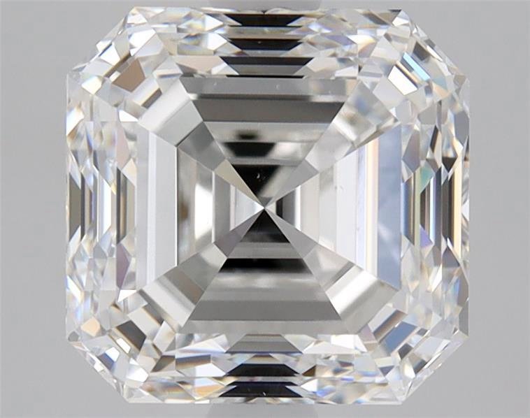 2.70ct F VS1 Very Good Cut Asscher Diamond