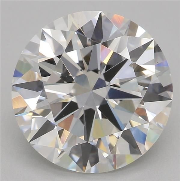 2.55ct F VS1 Excellent Cut Round Lab Grown Diamond