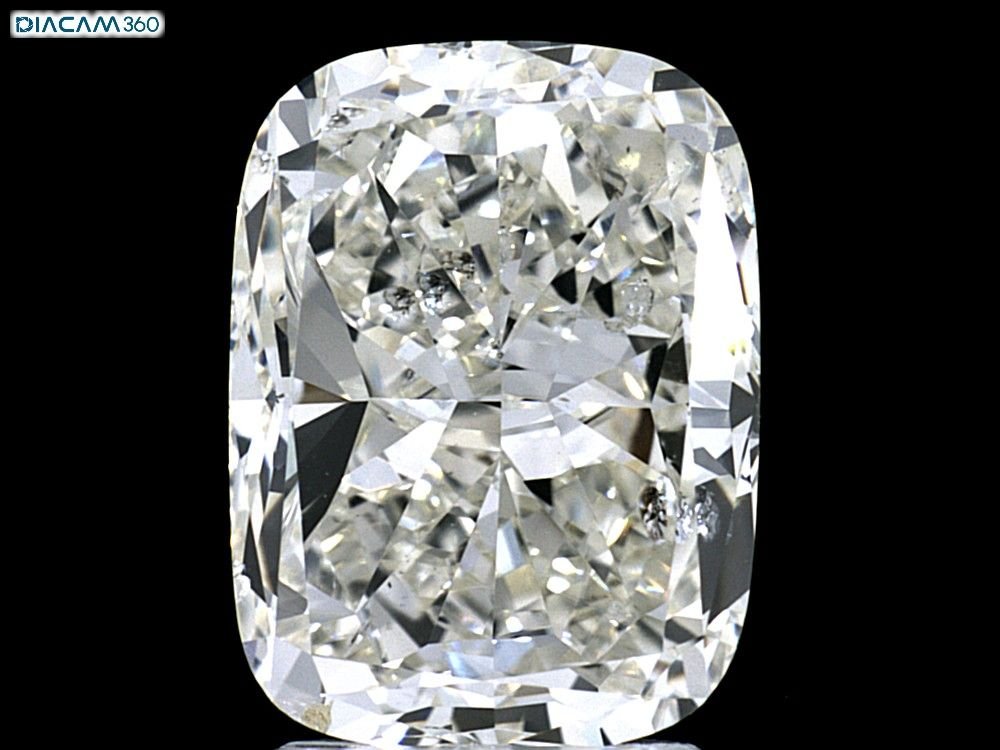 3.51ct K SI2 Good Cut Cushion Diamond