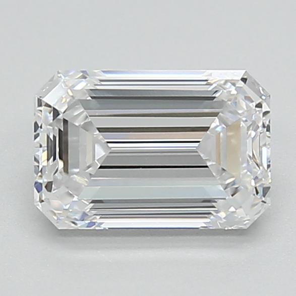 1.09ct D VVS1 Rare Carat Ideal Cut Emerald Lab Grown Diamond