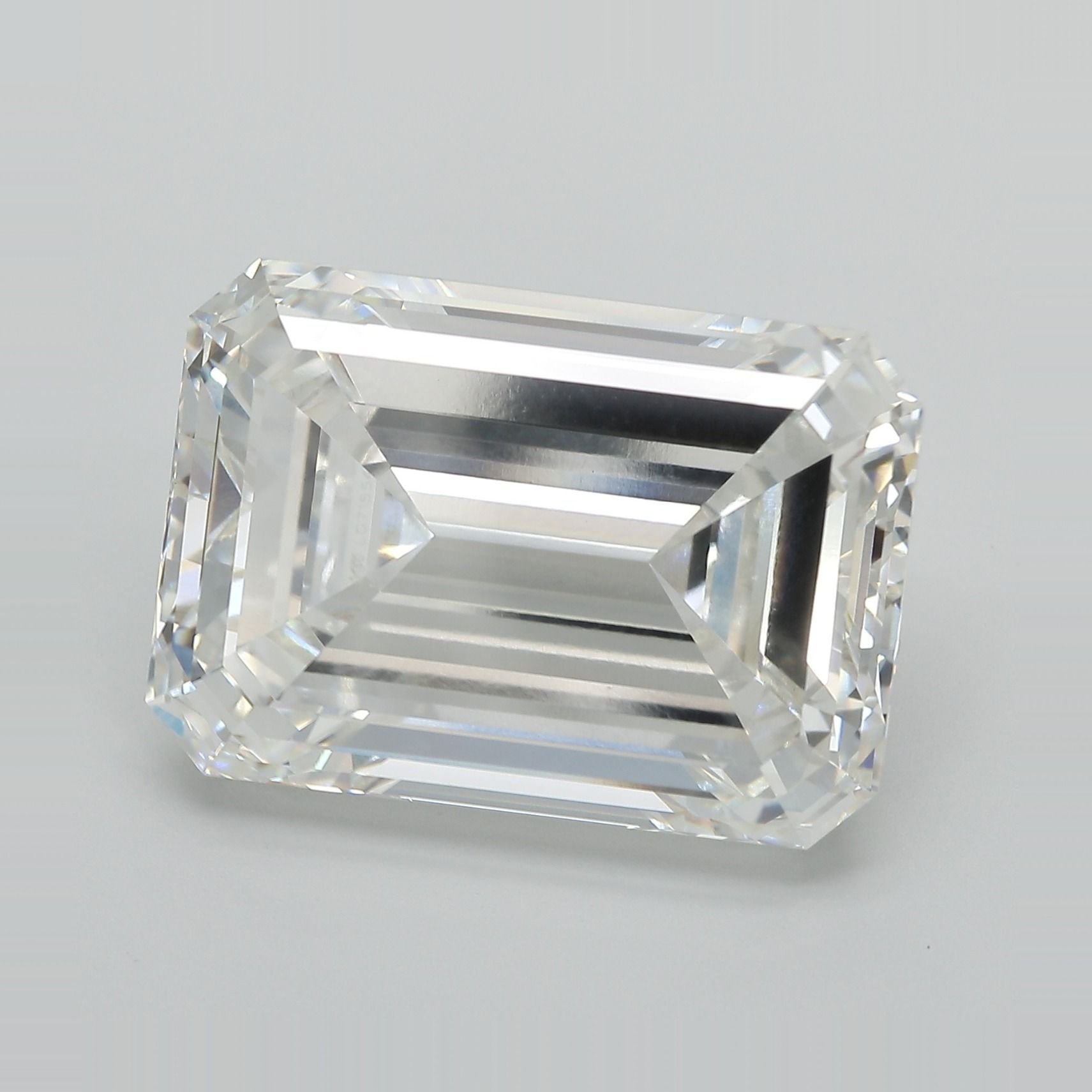20.23ct F VVS2 Rare Carat Ideal Cut Emerald Lab Grown Diamond