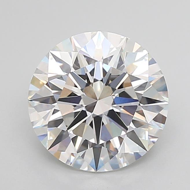 3.09ct E VS2 Rare Carat Ideal Cut Round Lab Grown Diamond