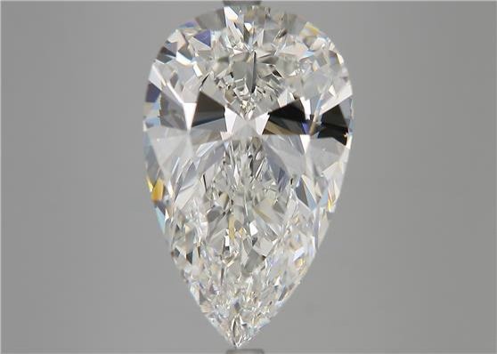 6.31ct G IF Rare Carat Ideal Cut Pear Diamond