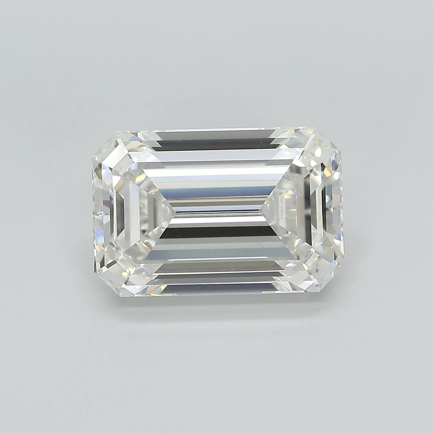 5.16ct G VS1 Rare Carat Ideal Cut Emerald Lab Grown Diamond