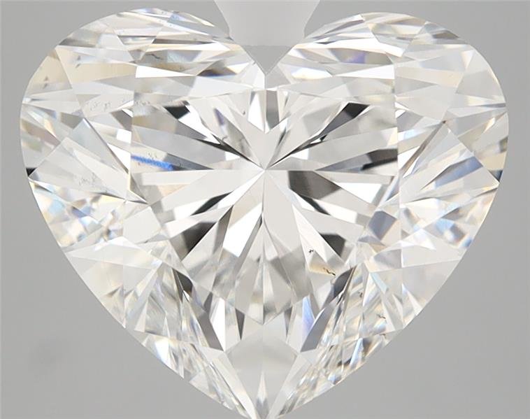 5.02ct F VS2 Rare Carat Ideal Cut Heart Lab Grown Diamond