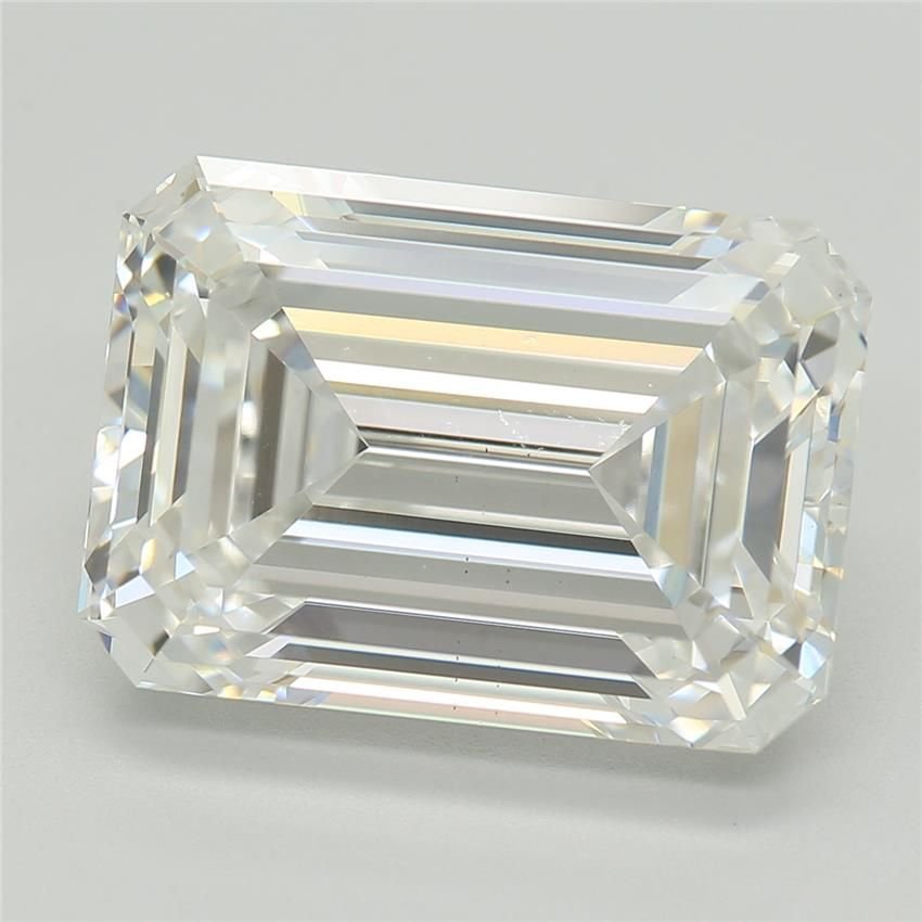 5.64ct E VS2 Rare Carat Ideal Cut Emerald Lab Grown Diamond