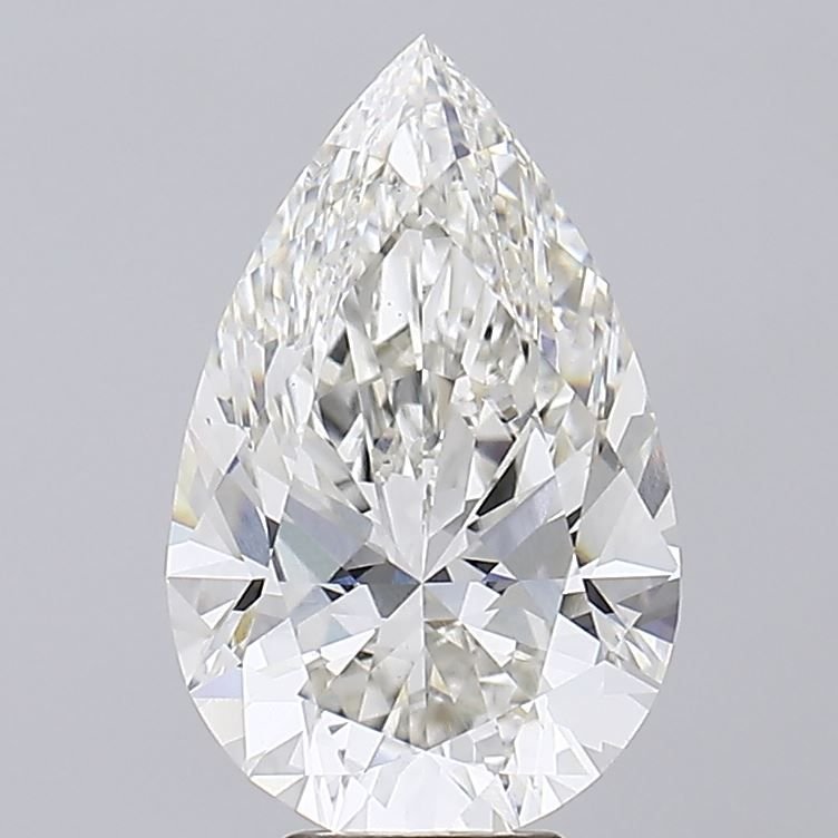 7.11ct H VS1 Rare Carat Ideal Cut Pear Lab Grown Diamond