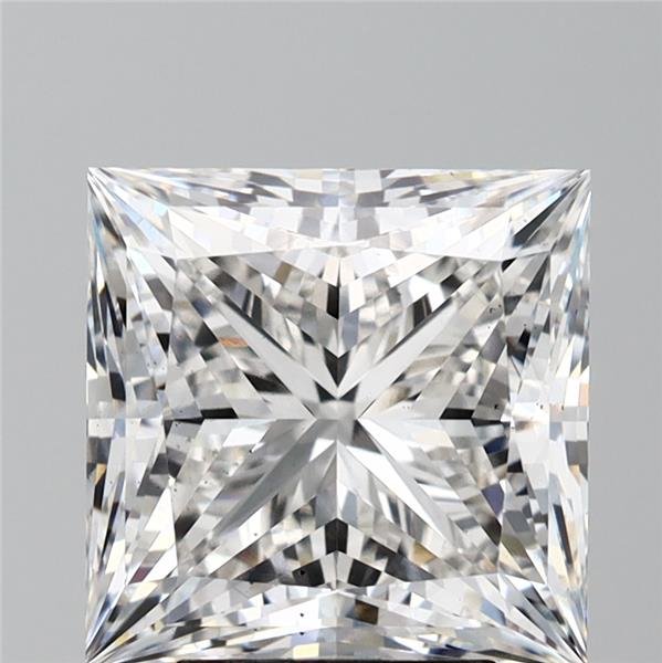 5.07ct F VS2 Rare Carat Ideal Cut Princess Lab Grown Diamond