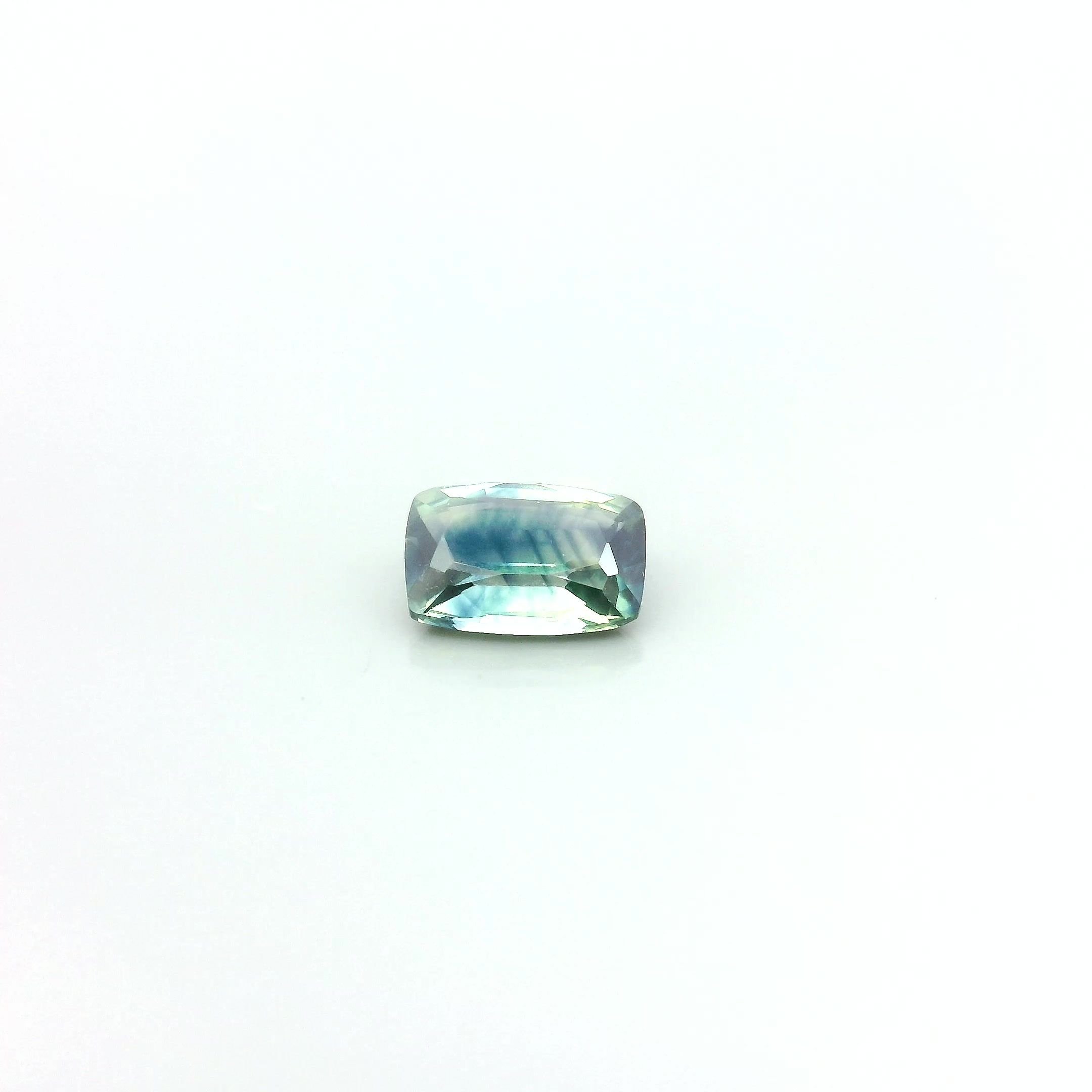 0.61 Carat Blue Cushion Sapphire