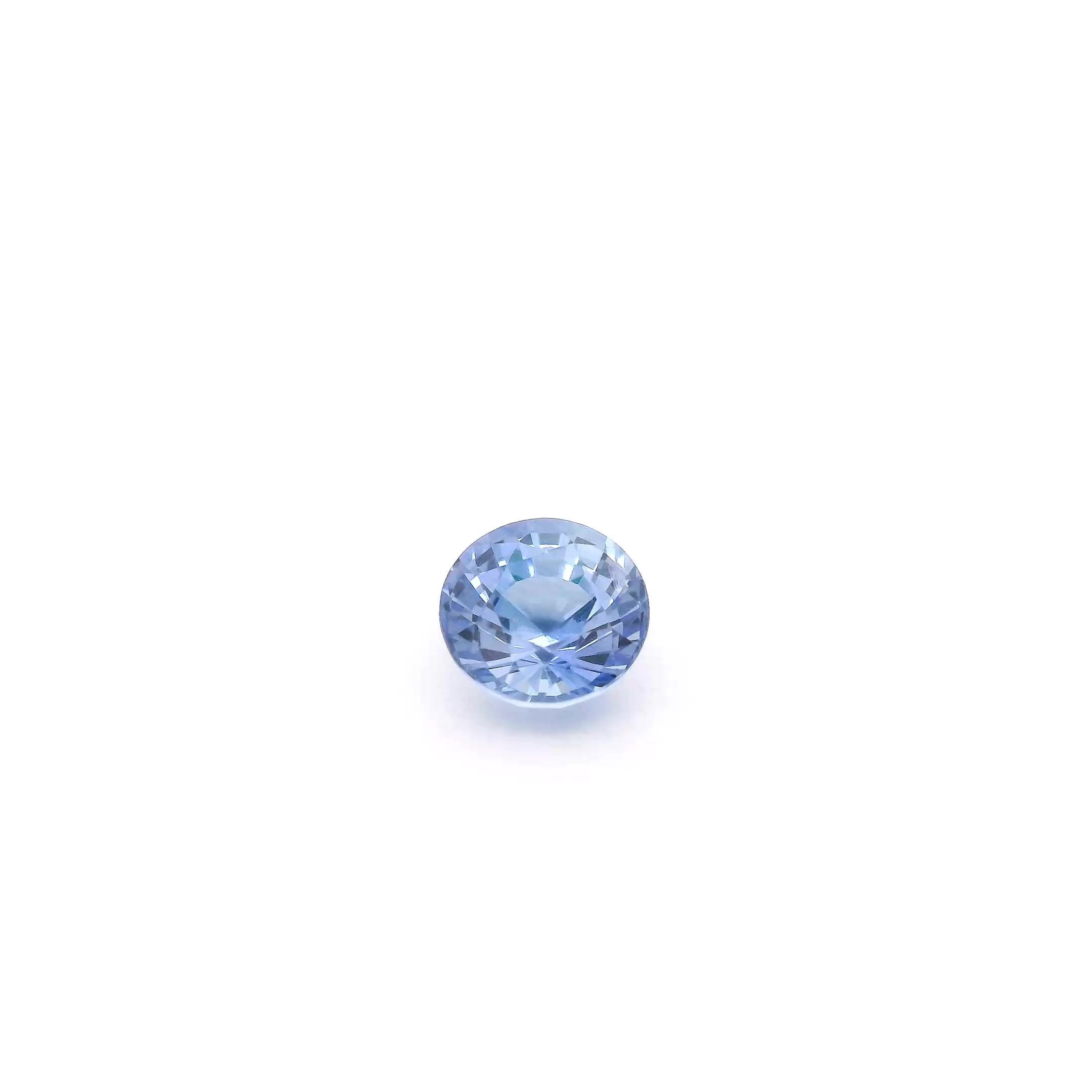 0.62 Carat Blue Round Sapphire