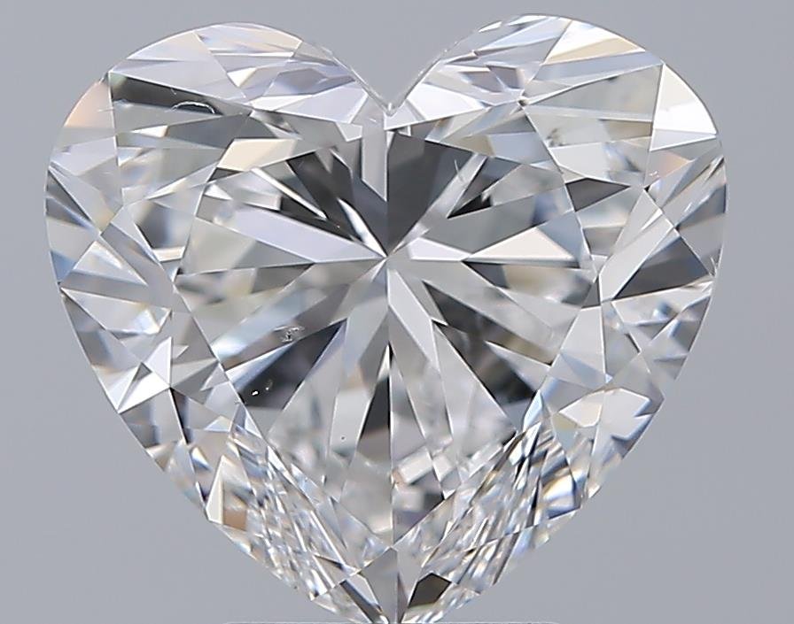 5.15ct D SI1 Rare Carat Ideal Cut Heart Diamond