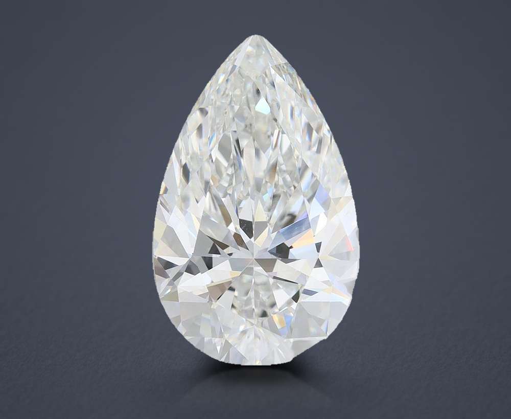 6.55 Carat Pear Lab Diamond