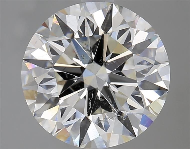 3.71ct I SI2 Rare Carat Ideal Cut Round Diamond