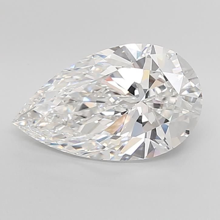 7.26ct E VS1 Rare Carat Ideal Cut Pear Lab Grown Diamond