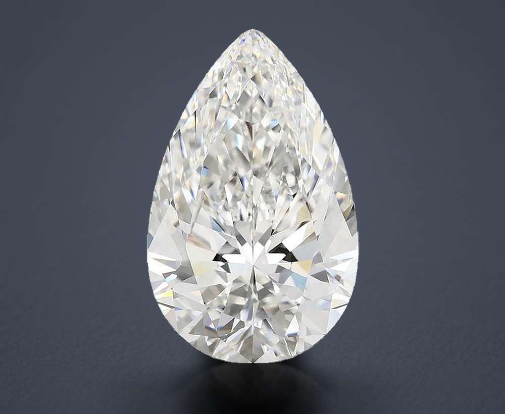 6.77 Carat Pear Lab Diamond