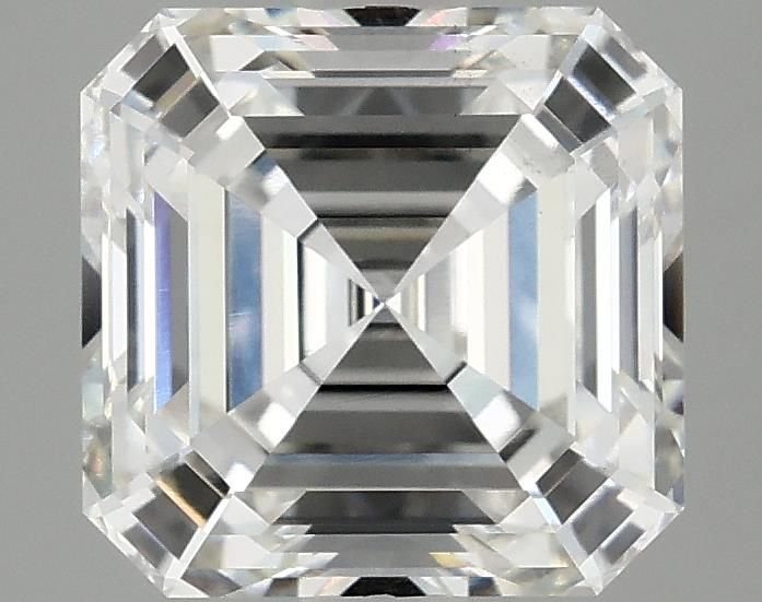 3.09ct F VS1 Rare Carat Ideal Cut Asscher Lab Grown Diamond