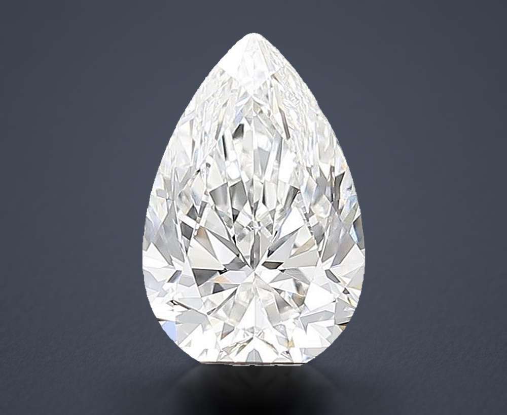 2.00 Carat Pear Lab Diamond