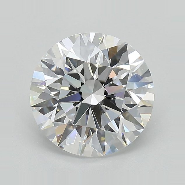 2.74ct E VVS2 Excellent Cut Round Lab Grown Diamond