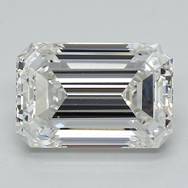 2.59ct G VVS2 Excellent Cut Emerald Lab Grown Diamond