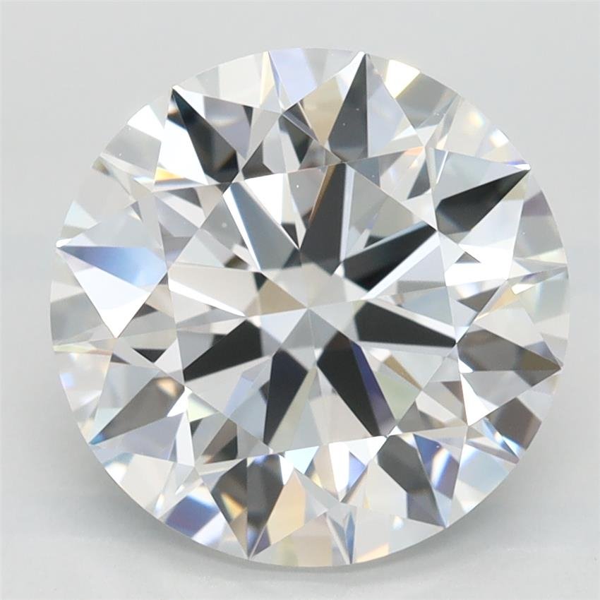 3.41ct D FL Rare Carat Ideal Cut Round Lab Grown Diamond