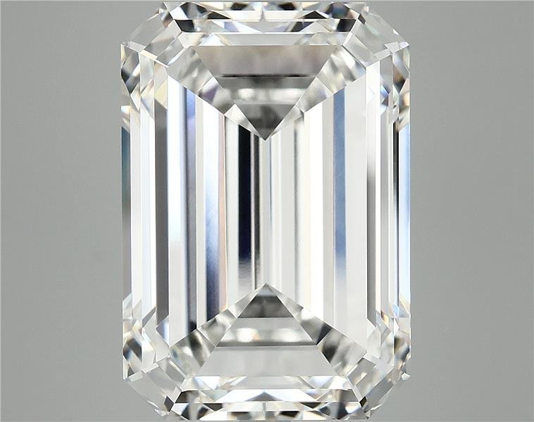 15.29ct F VVS2 Rare Carat Ideal Cut Emerald Lab Grown Diamond
