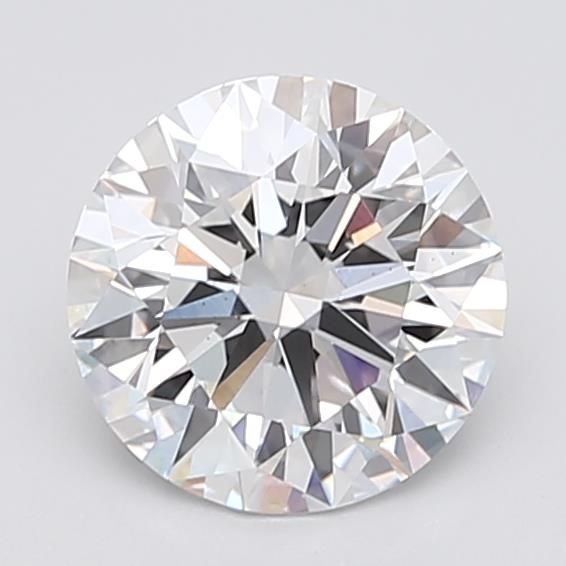 3.08ct D VS2 Rare Carat Ideal Cut Round Lab Grown Diamond