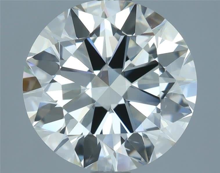 2.51ct I VS2 Rare Carat Ideal Cut Round Diamond