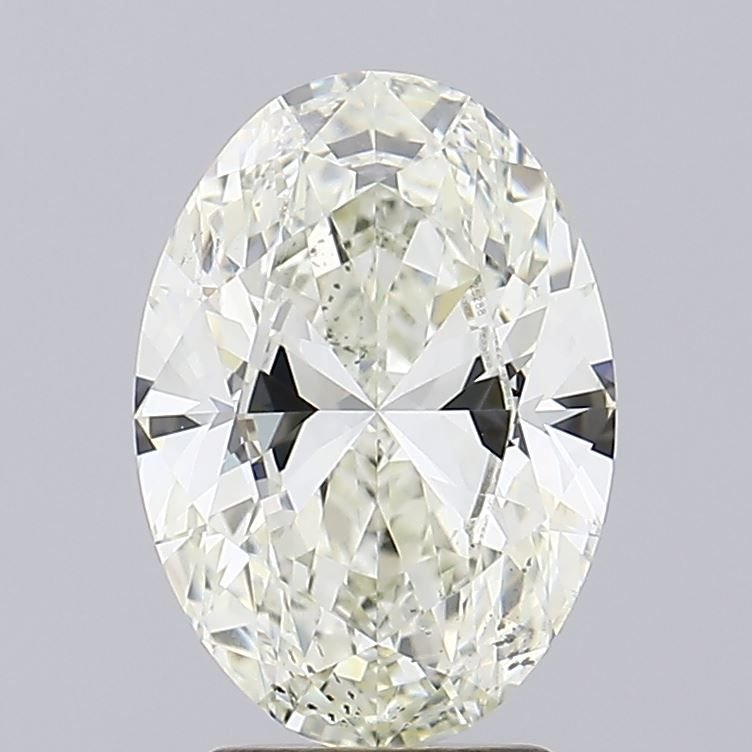 3.00ct J SI1 Rare Carat Ideal Cut Oval Diamond