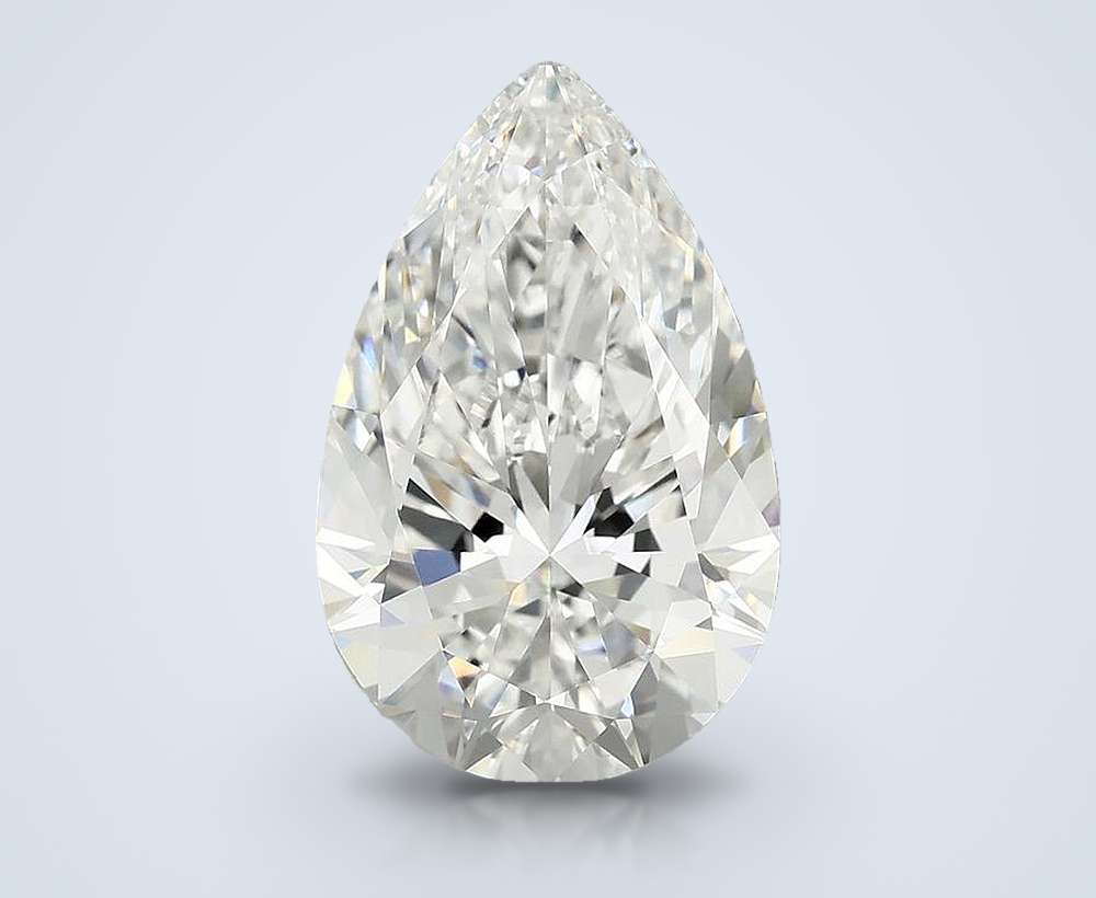 5.80 Carat Pear Lab Diamond
