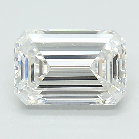 1.11ct E VVS2 Rare Carat Ideal Cut Emerald Lab Grown Diamond