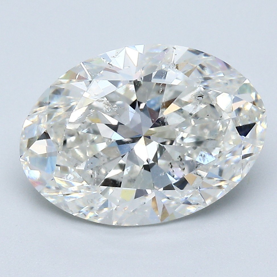3.71ct H SI2 Excellent Cut Oval Diamond