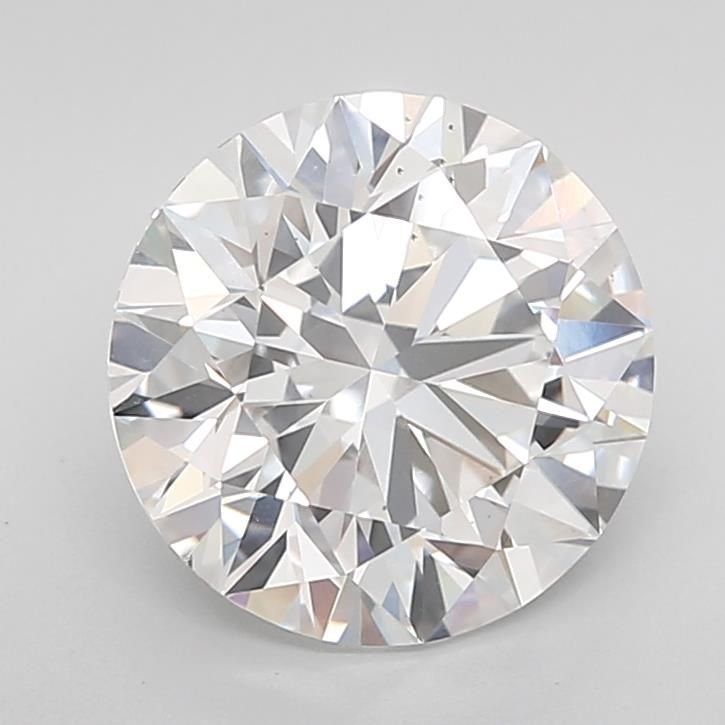 3.01ct D VS2 Rare Carat Ideal Cut Round Lab Grown Diamond