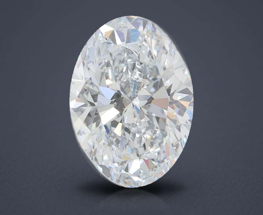 3.85 Carat Oval Lab Diamond