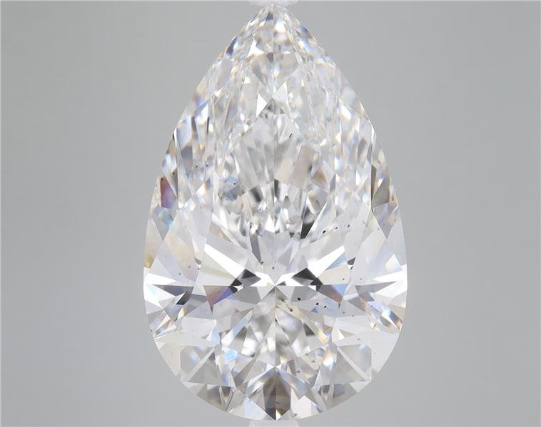 10.11ct F SI1 Rare Carat Ideal Cut Pear Lab Grown Diamond