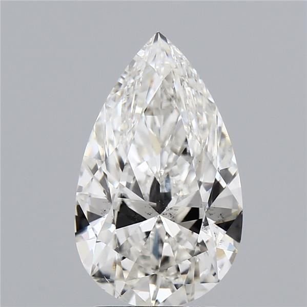 3.01ct H SI1 Rare Carat Ideal Cut Pear Lab Grown Diamond