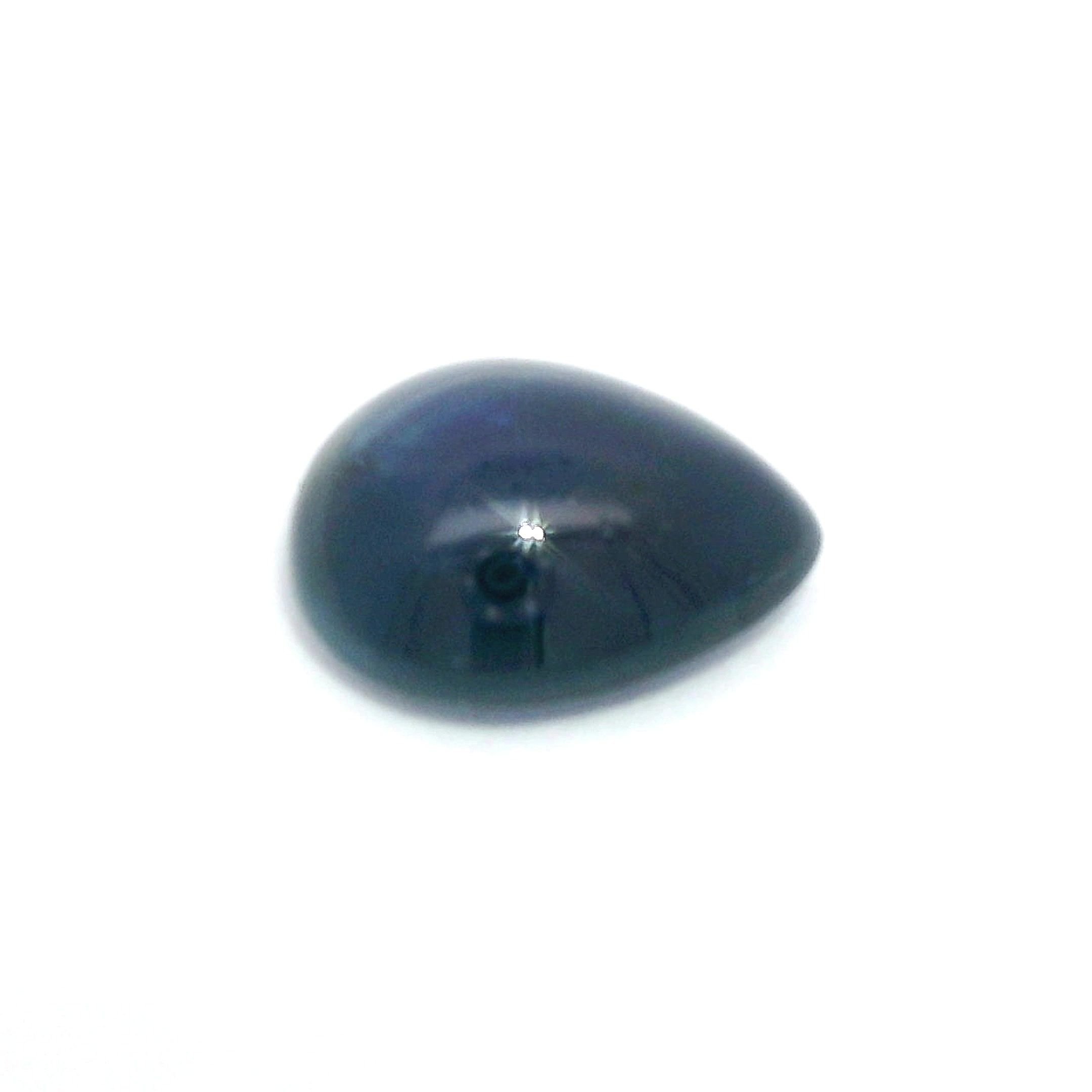 3.08 Carat Deep Blue Pear Sapphire