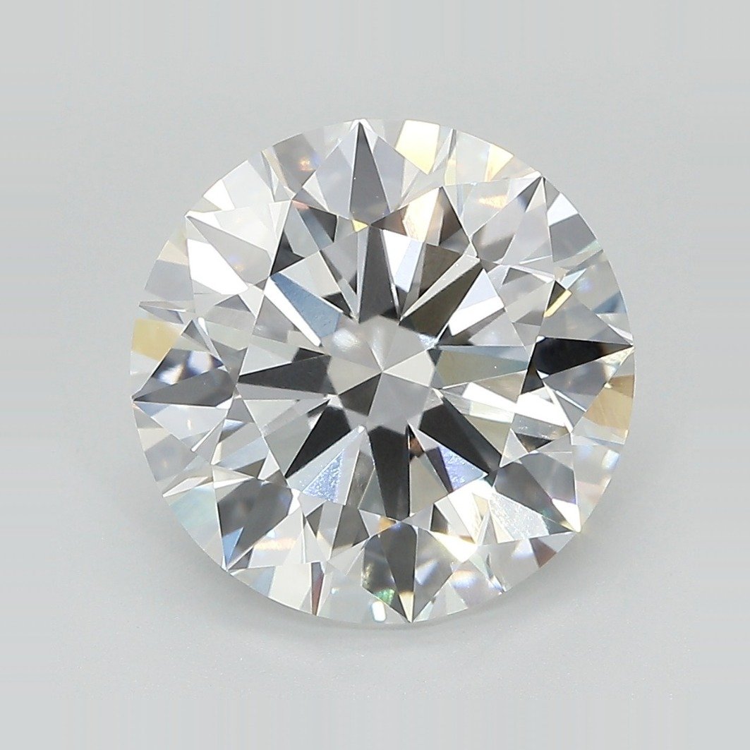6.09ct E VVS2 Rare Carat Ideal Cut Round Lab Grown Diamond