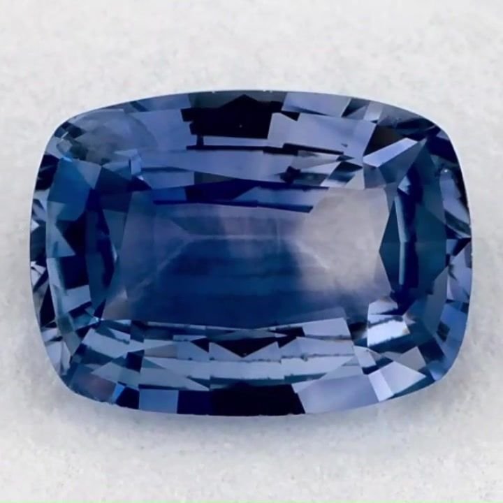 1.43 Carat Blue Cushion Sapphire